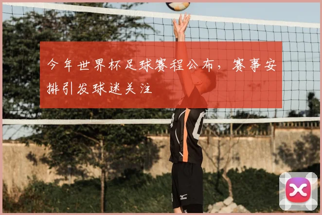 今年世界杯足球赛程公布,赛事安排引发球迷关注